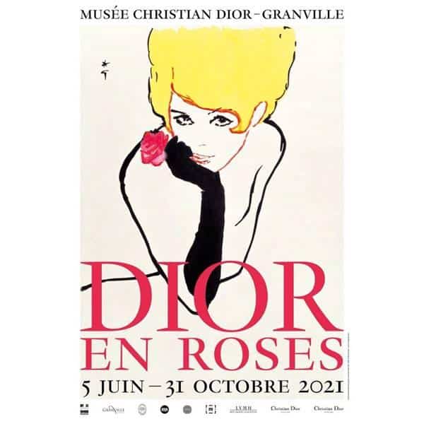 Folheto da exposição Dior En Roses