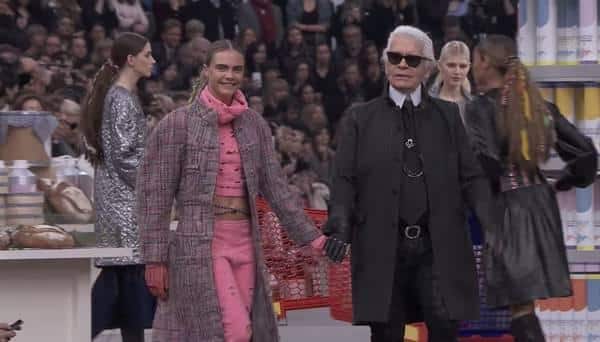 Karl Lagerfeld e Cara Delevingne